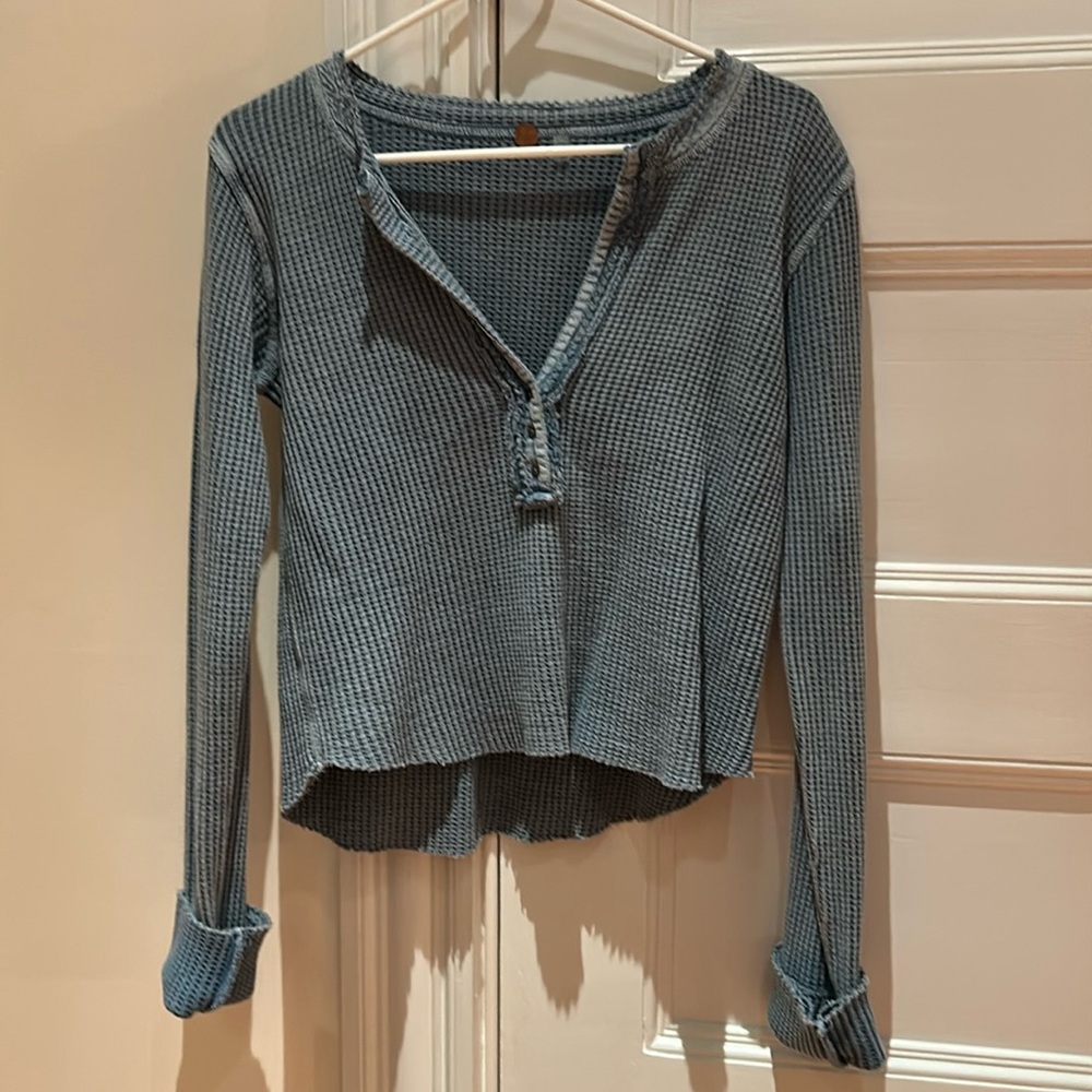 Free People blue Henley S/P